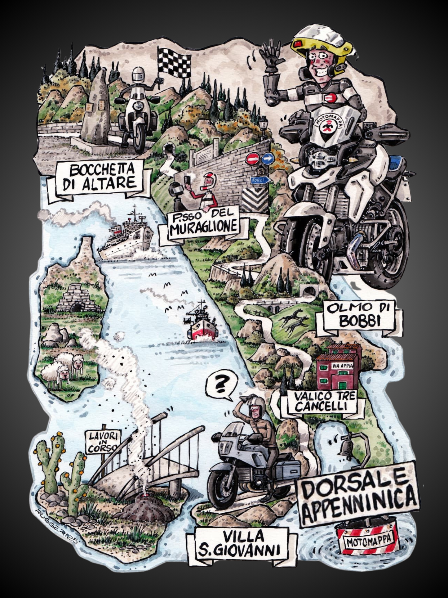 Felpa Girocollo Dorsale Appenninica!