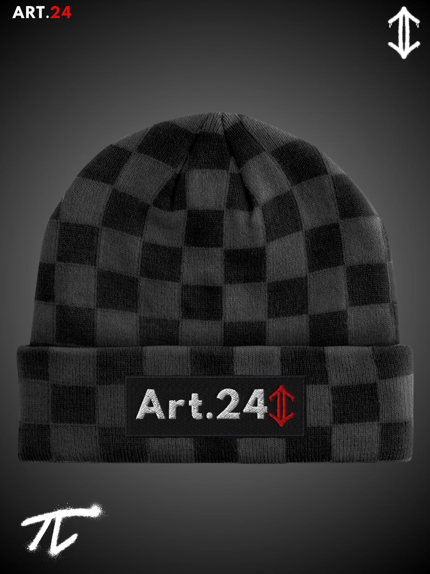Beanie Art.24 a scacchi