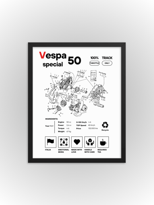 Poster Vespa 50 Special