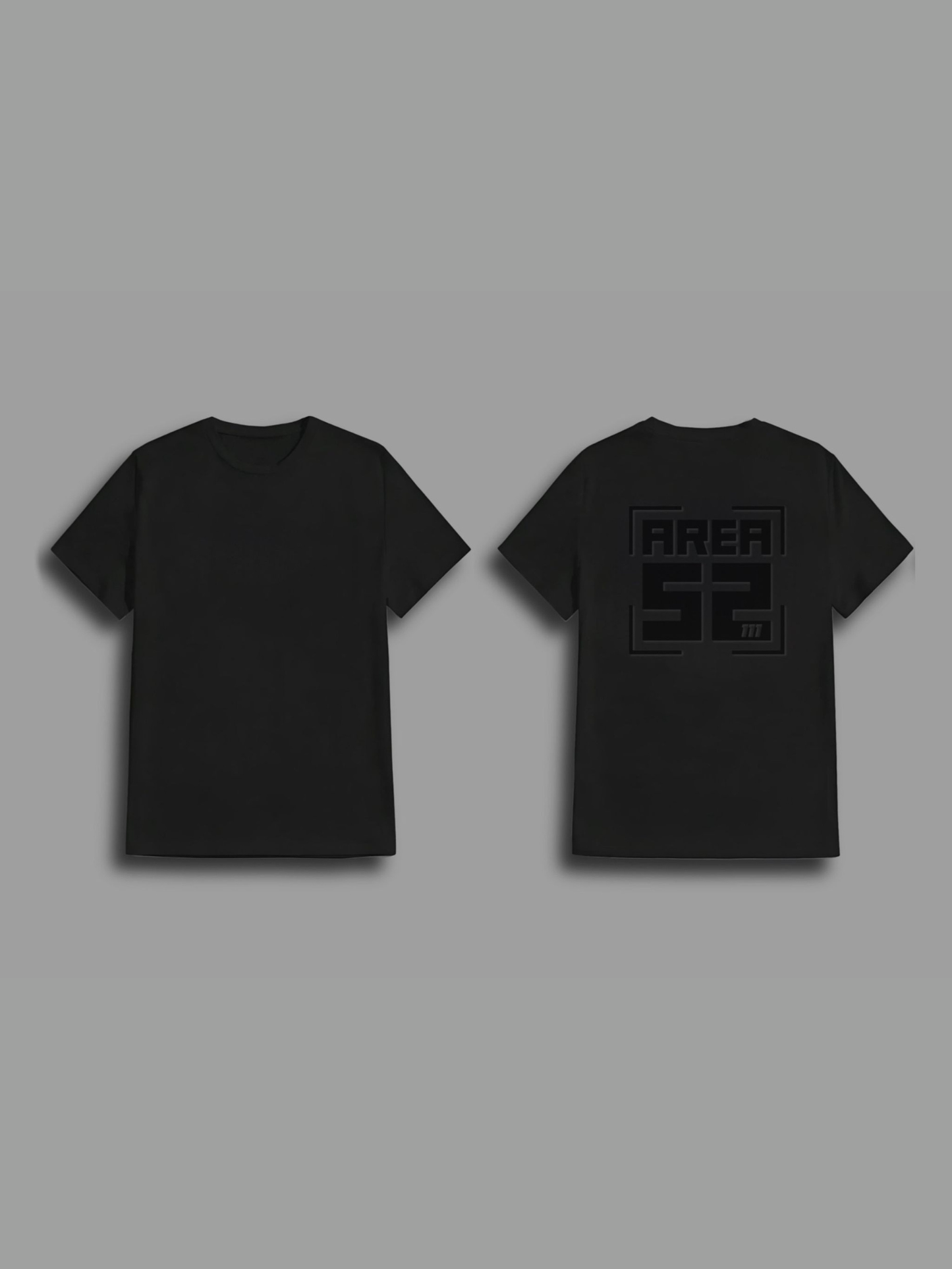 T-shirt Area 52 Scritta Nera