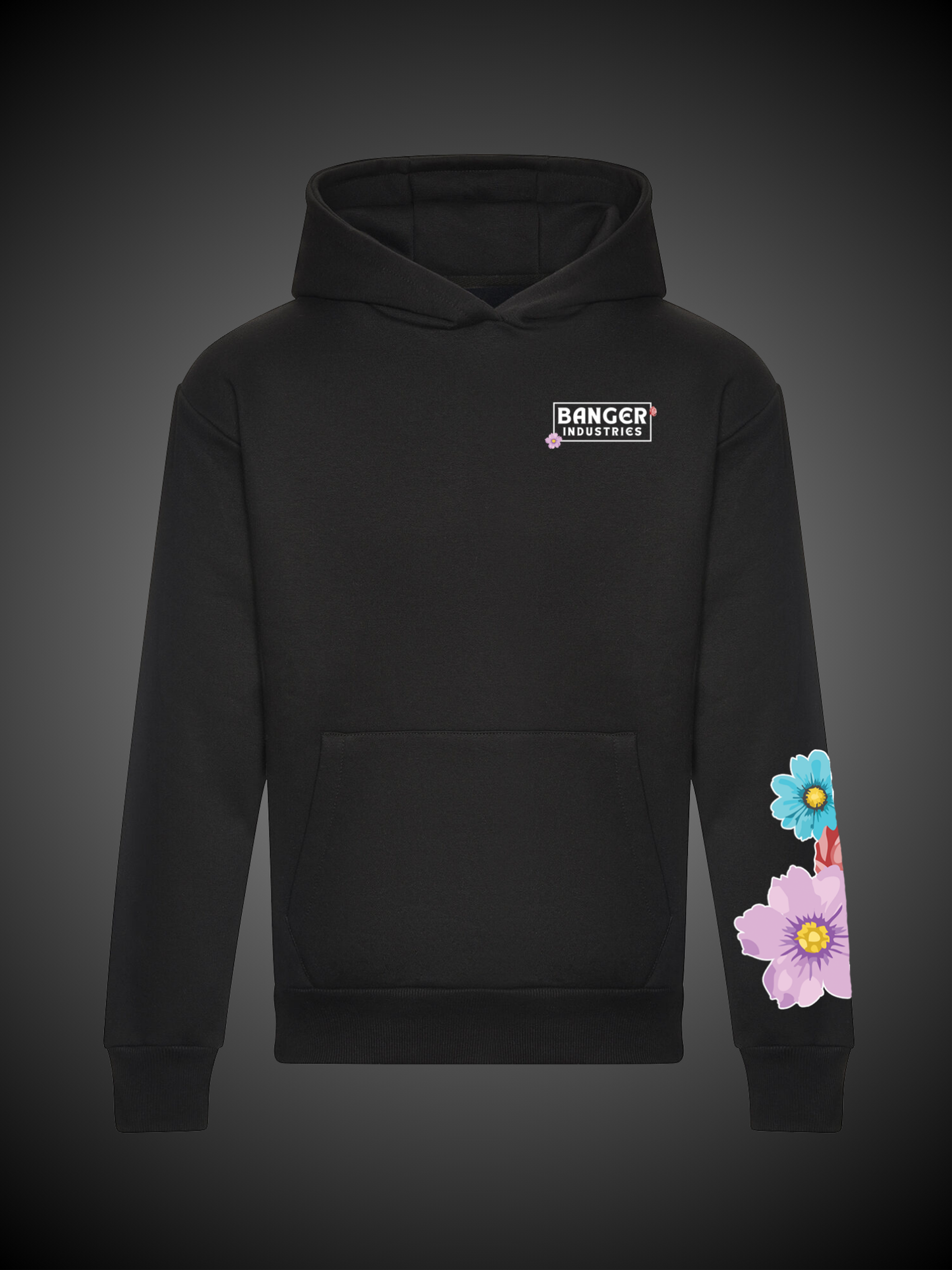 Felpa Cerchio con cappuccio Flower