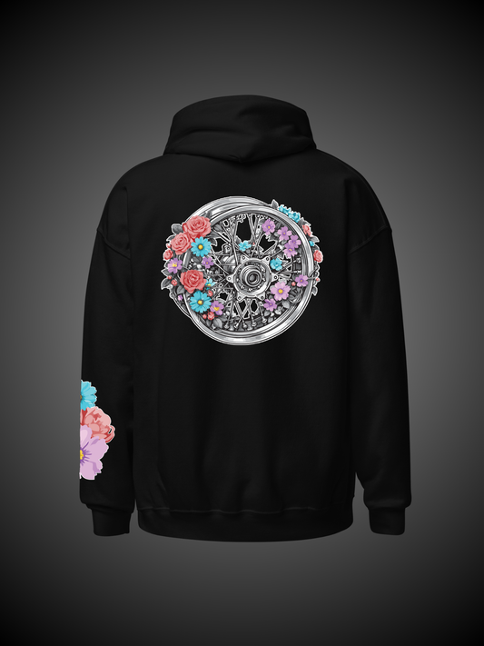 Felpa Cerchio con cappuccio Flower