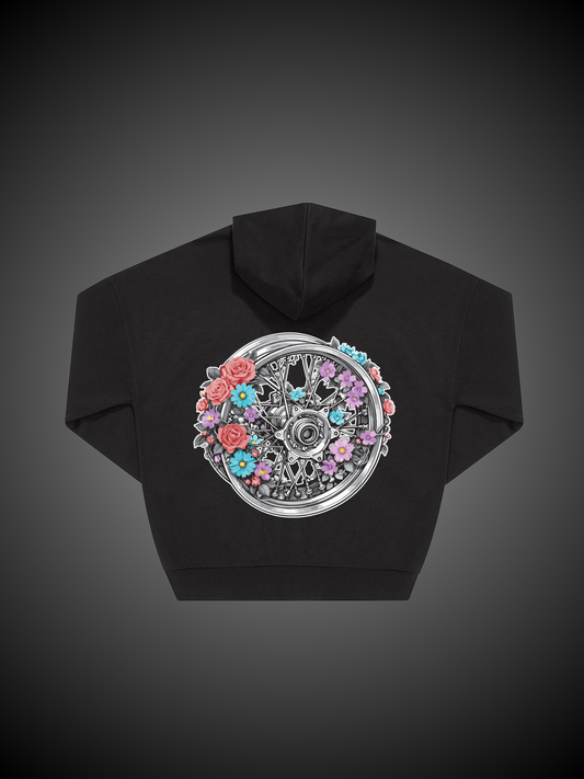 Felpa Cerchio con zip Flower