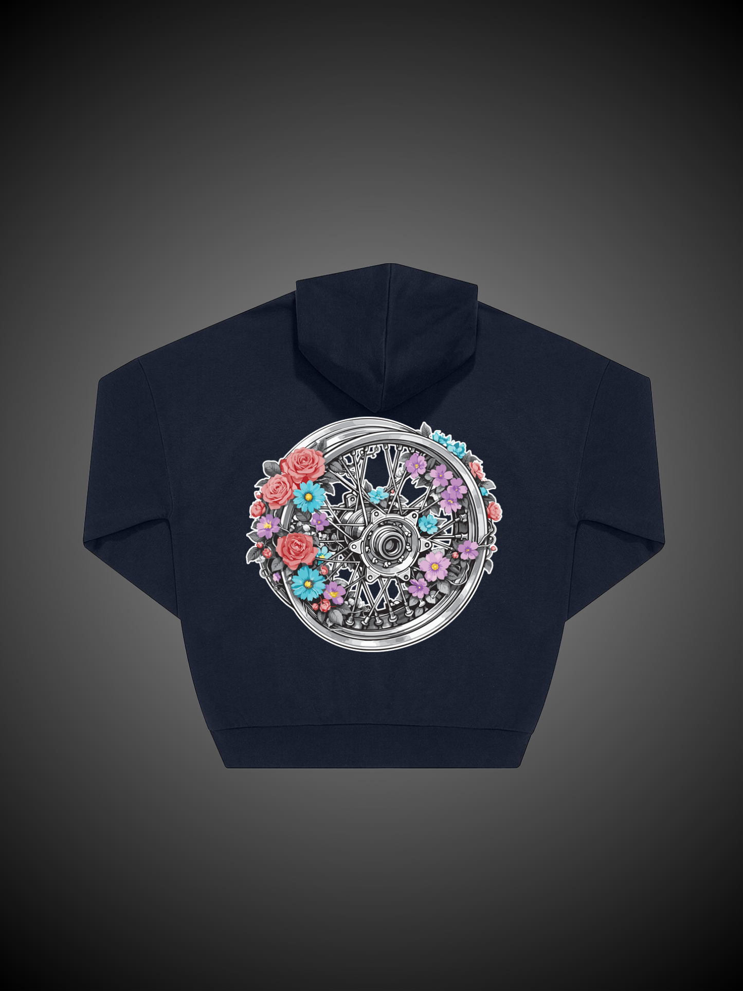 Felpa Cerchio con zip Flower