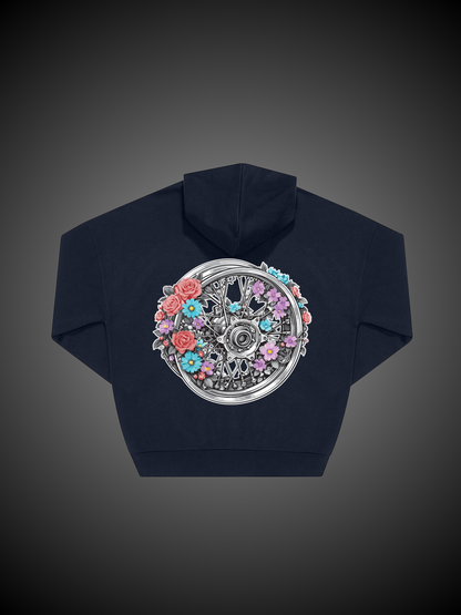 Felpa Cerchio con zip Flower