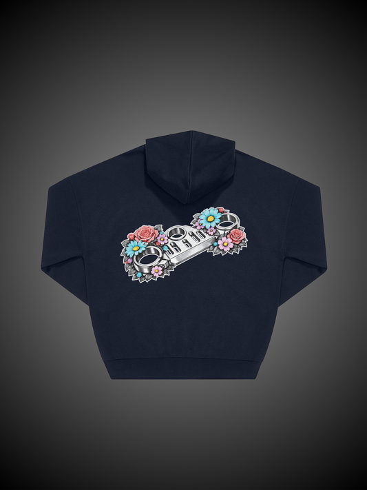 Felpa Piastra con zip Flower