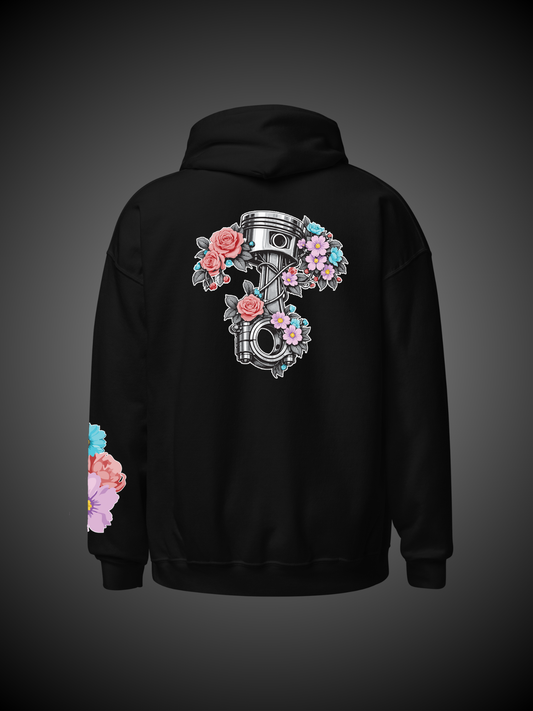 Felpa Pistone con cappuccio Flower
