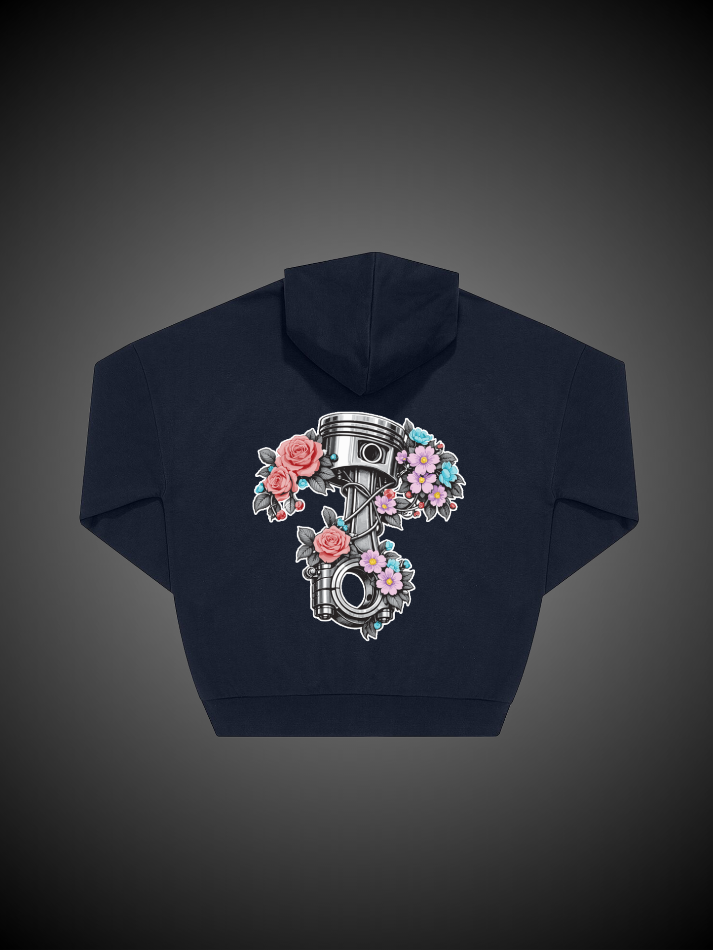 Felpa Pistone con zip Flower