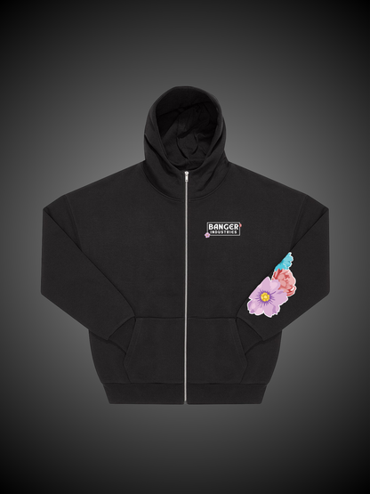 Felpa Cerchio con zip Flower