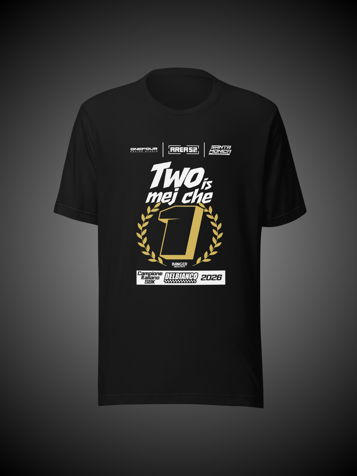 T-shirt campione Italiano SBK 2026 Alessandro Del Bianco