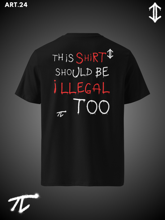 T-shirt "ILLEGAL" Art.24 del Muuso